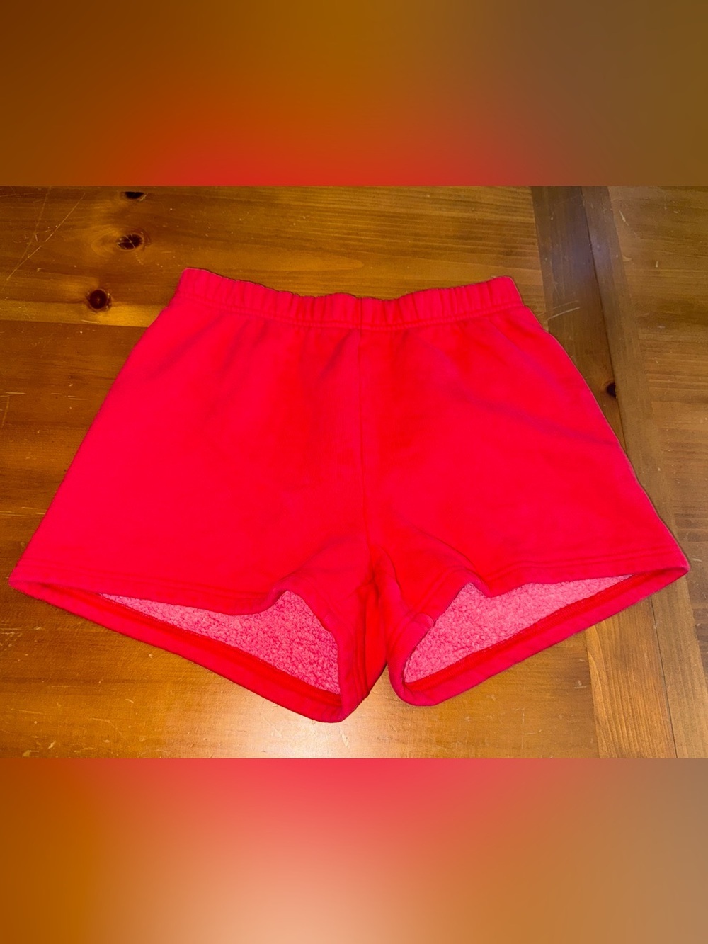 TNA Sweat Lounge Elastic Waist Shorts Small Coral Comfy Casual Everyday Beachy